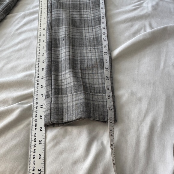 Lisette L Montreal Women's Pull-On Plaid Dress Pants Gray Size 4 Preppy Ankle - Picture 11 of 13